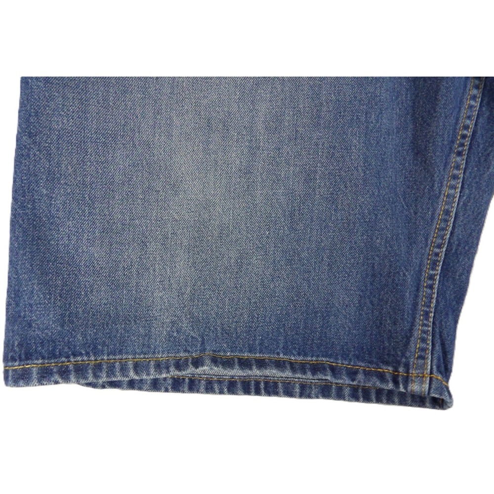 Levis 569 Denim Shorts Men 42 Blue Loose Straight Baggy Jorts Red Tab Summer - Picture 15 of 16